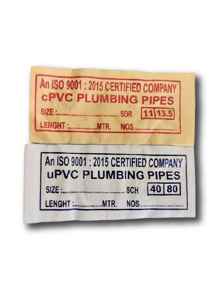 UPVC & CPVC PIPES & FITTINGS Bags | Manufactures UPVC & CPVC PIPES & FITTINGS Bags | Veer Packaging
