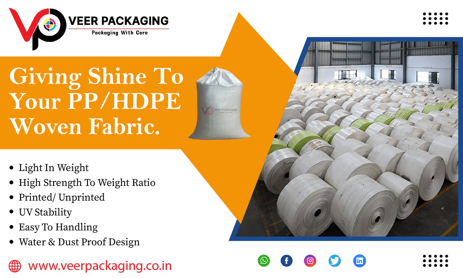 PP Woven Sacks / Bags| Veer packaging